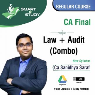 CA Final Law+Audit (Combo) by CA Sanidhya Saraf (new syllabus) Regular Course