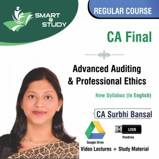 CA Final Advanced Auditing and Professional Ethics by CA Surbhi Bansal (new syllabus in English) Regular Course